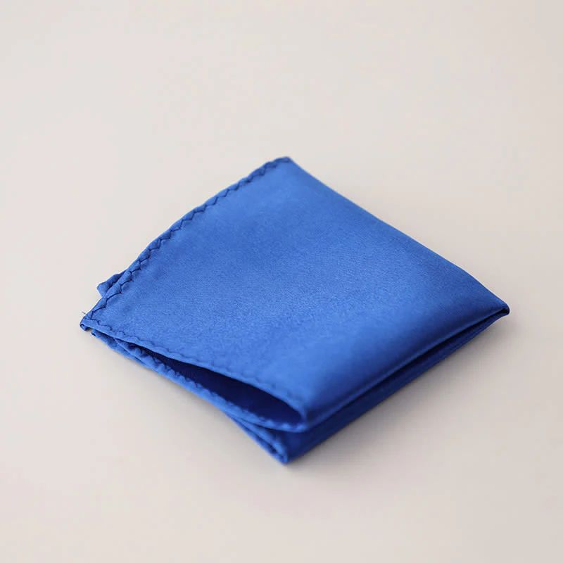 Men's Simple Solid Color Wedding Party Pocket Square - Image 27
