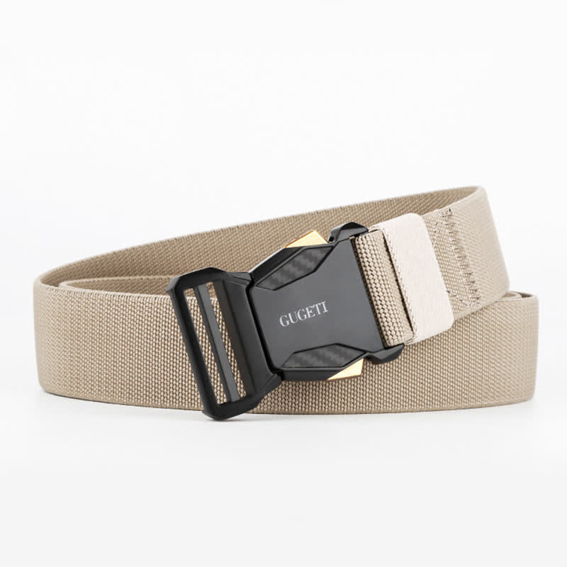 Men's Simple Sport Black Quick Release Nylon Tactical Belt - Image 9