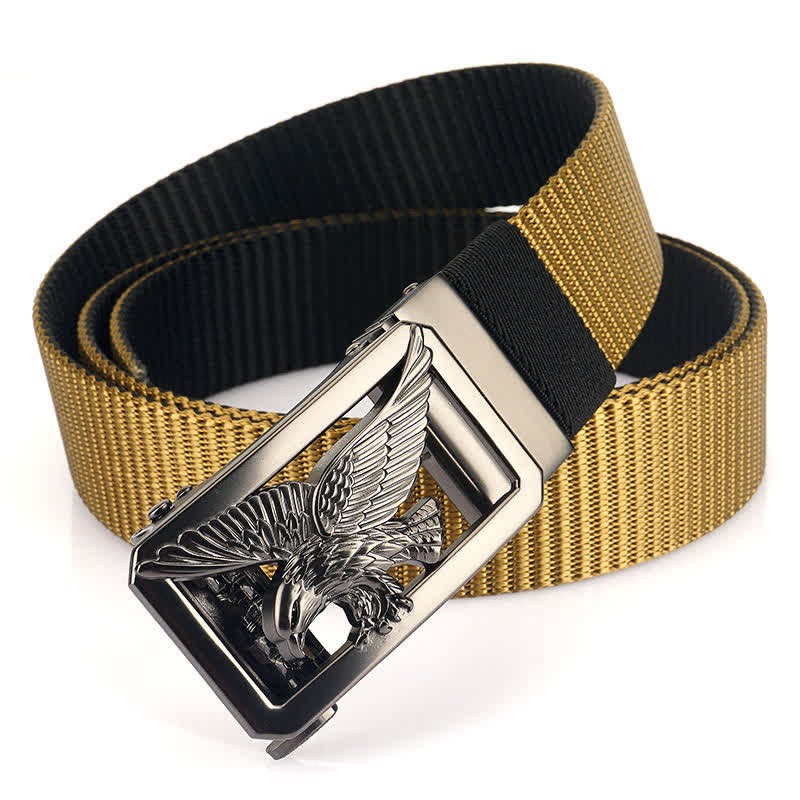 Men's Soaring Hawk Eagle Double-Sided Nylon Belt - Image 11