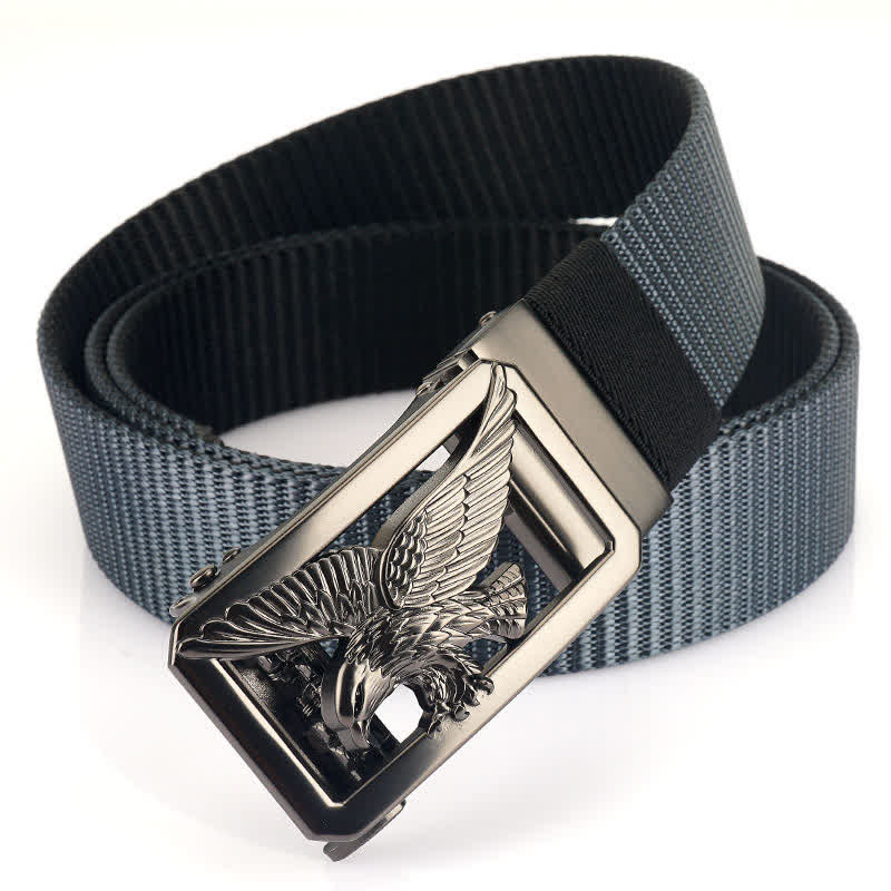 Men's Soaring Hawk Eagle Double-Sided Nylon Belt - Image 12
