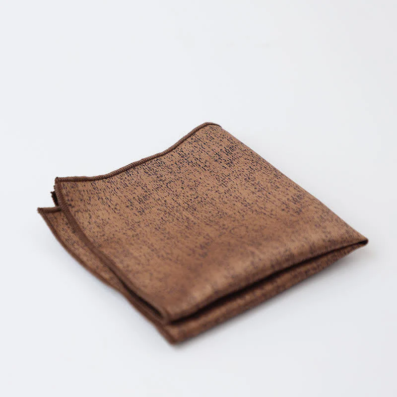 Men's Solid Color Subtle Dark Pattern Pocket Square - Image 11