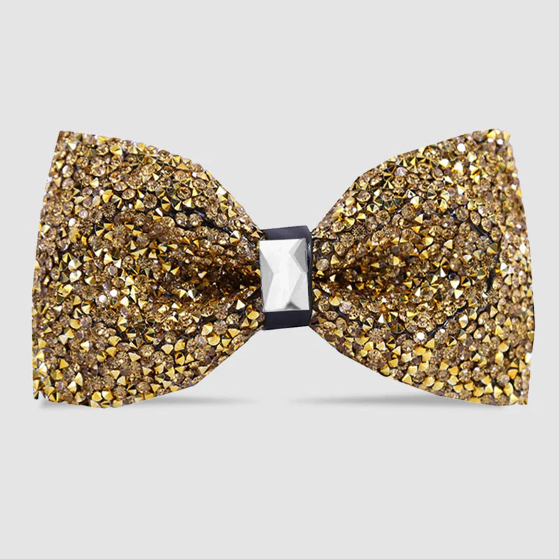 Men's Sparkle Star Glitter Crystal Bow Tie - Image 15
