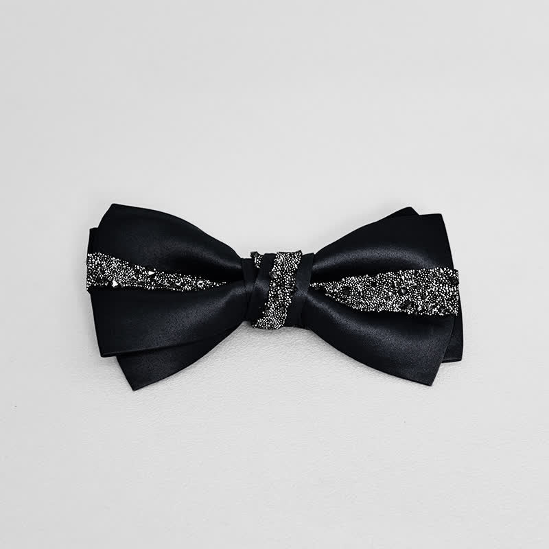 Men's Sparkling Glitter Bow Tie Pocket Square - Image 11