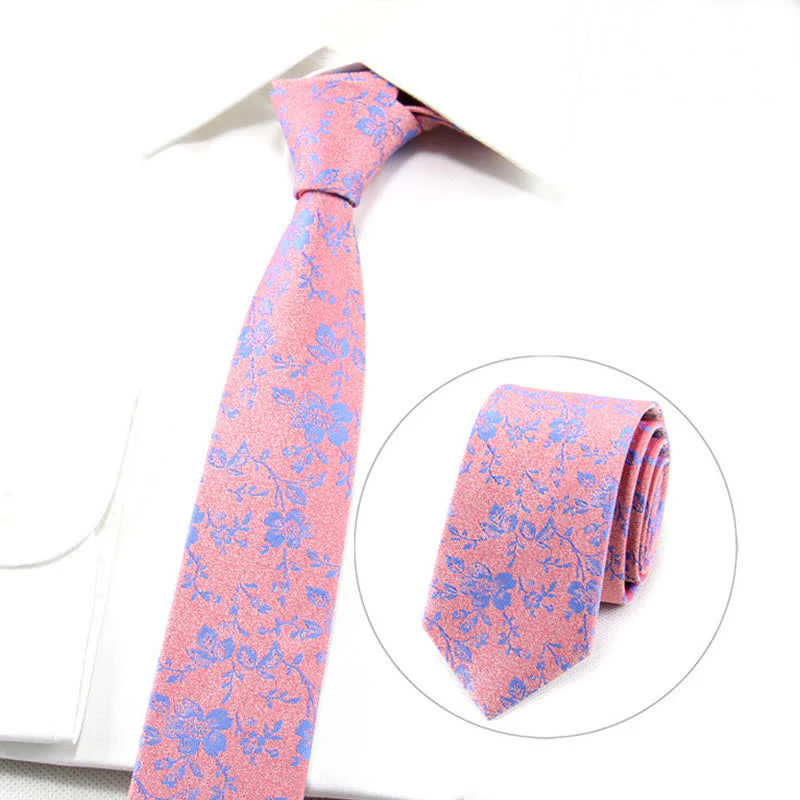 Men's Spring Time Tiny Floral Necktie - Image 5