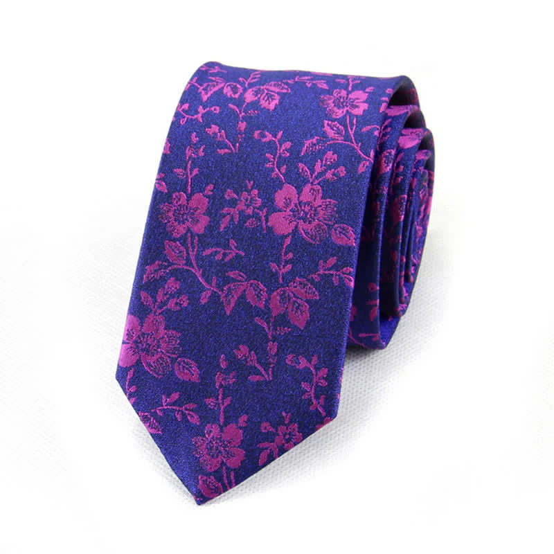Men's Spring Time Tiny Floral Necktie - Image 6