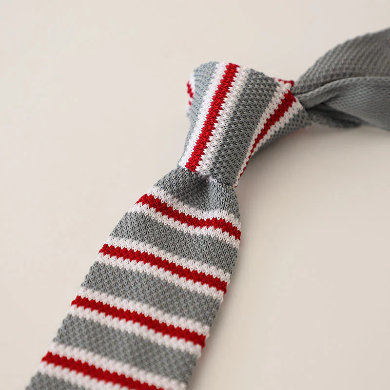 Men's Striped Narrow Suit Knitted Necktie - Image 17