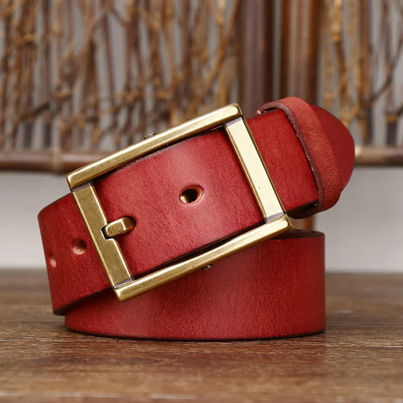 Men's Stud Detail Tough Guy Leather Belt - Image 13