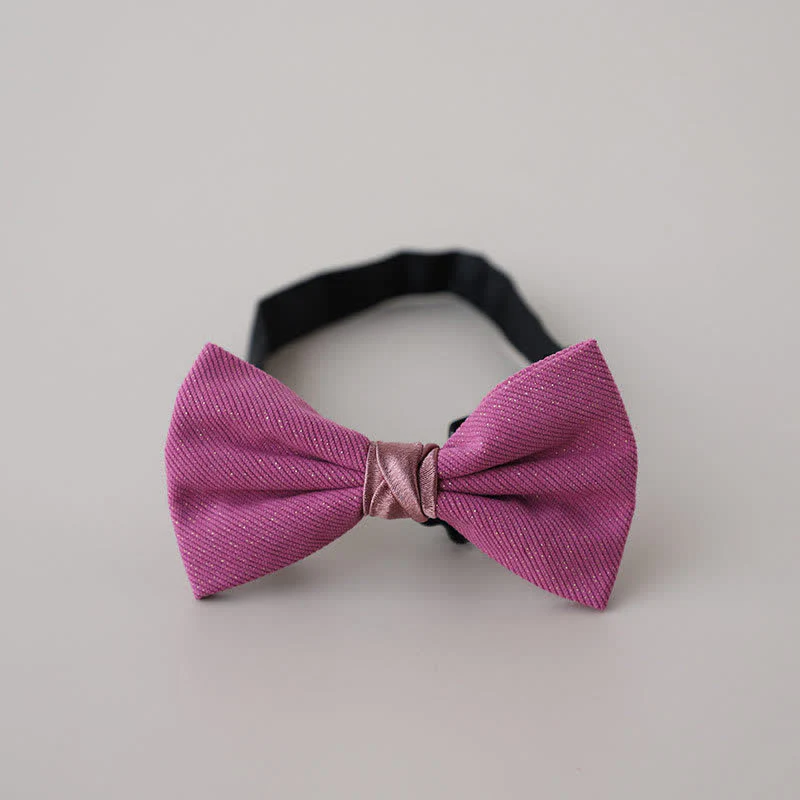 Men's Sweet Candy Color Two Tone Bow Tie - Image 6
