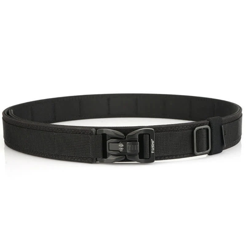 Men's Thickened Double-Locked Quick Release Buckle Tactical Belt - Image 4