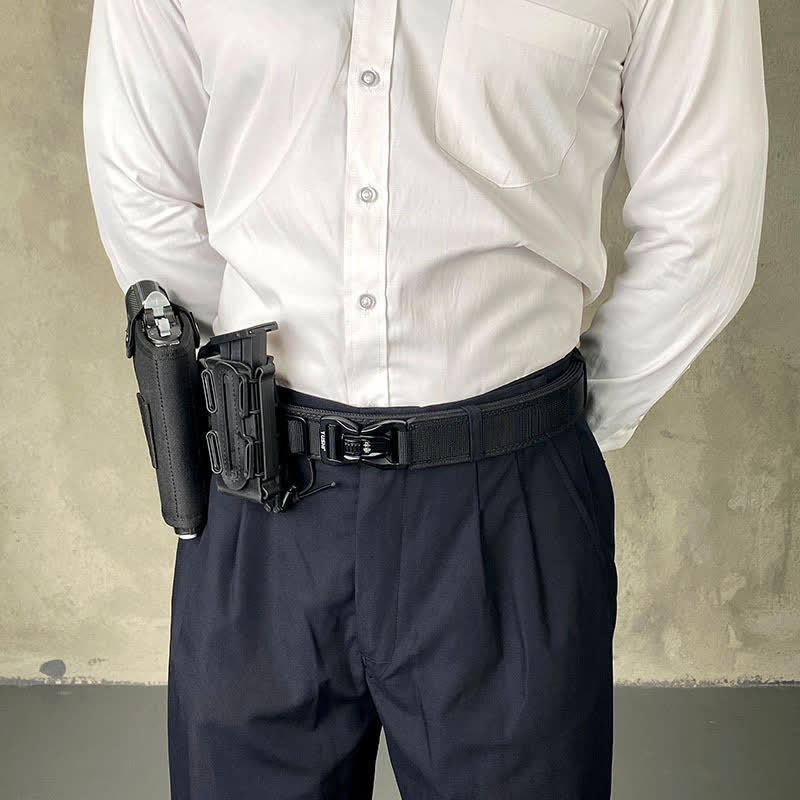 Men's Thickened Double-Locked Quick Release Buckle Tactical Belt - Image 5