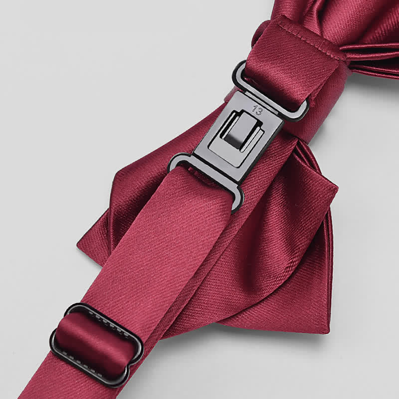 Men's Unique Irregular Double Layered Pointed Bow Tie - Image 4