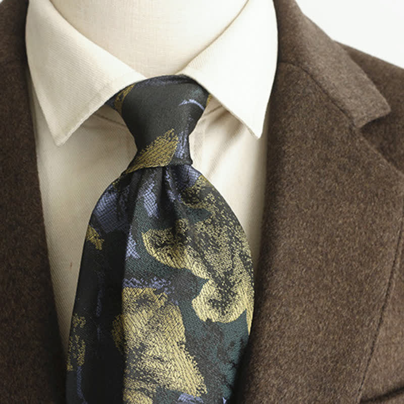 Men's Vintage Floral Printed Casual Wide Necktie - Image 7