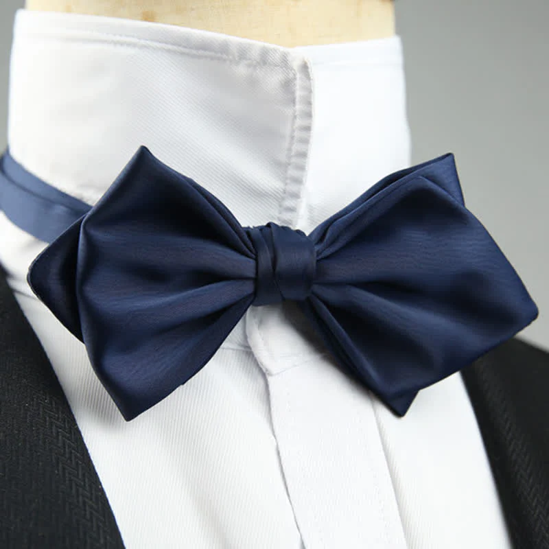 Men's Wedding Special Pointed Shape Bow Tie - Image 12