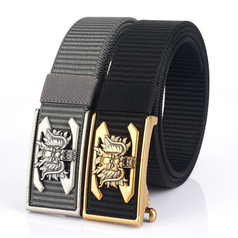 Men's Z Letter Mighty Dragon Nylon Belt - Image 2