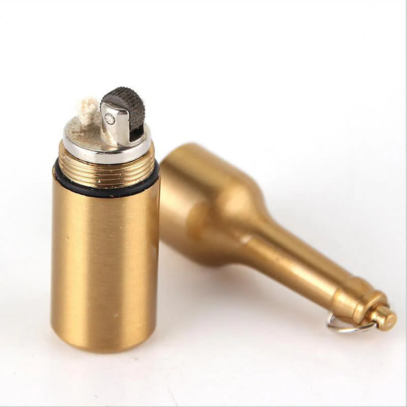 Mini Beer Bottle Shape Refillable Kerosene Lighter - Image 3