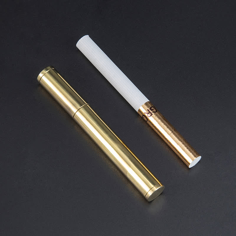 Mini Gold Long Stick Cigarette Shape Refillable Kerosene Lighter - Image 5