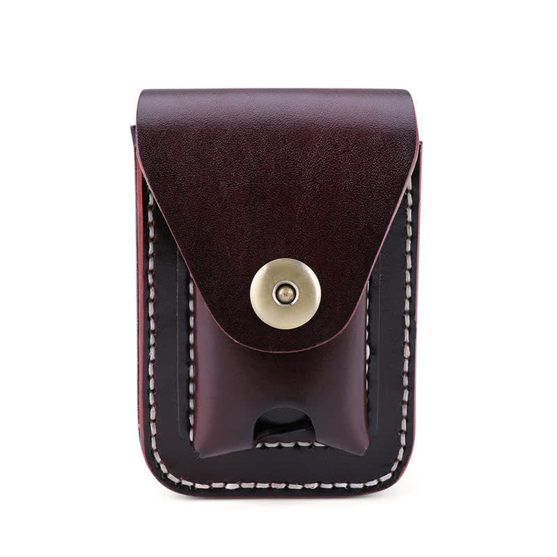 Mini Portable Cigarette Case Leather Belt Bag - Image 15