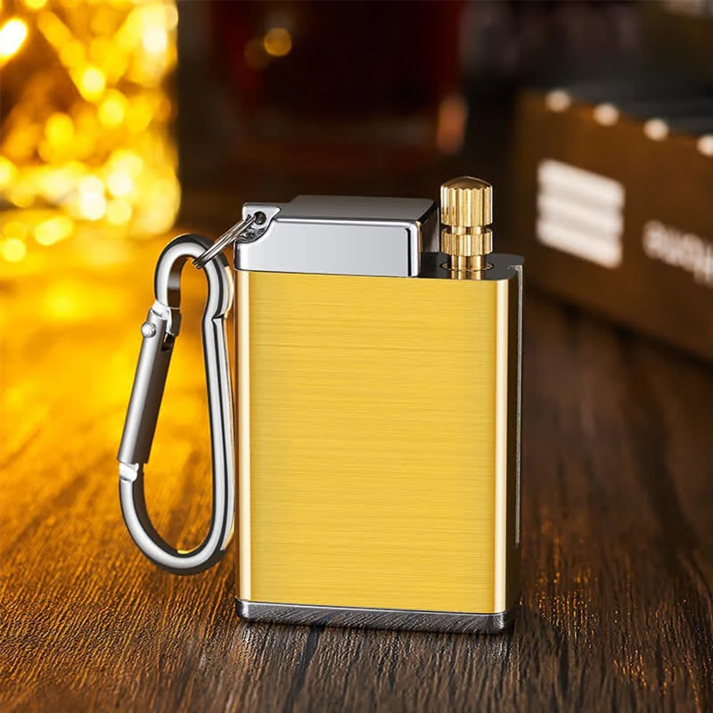 Mini Rectangle 2-in-1 Portable Ashtray Matchstick Kerosene Lighter - Image 12
