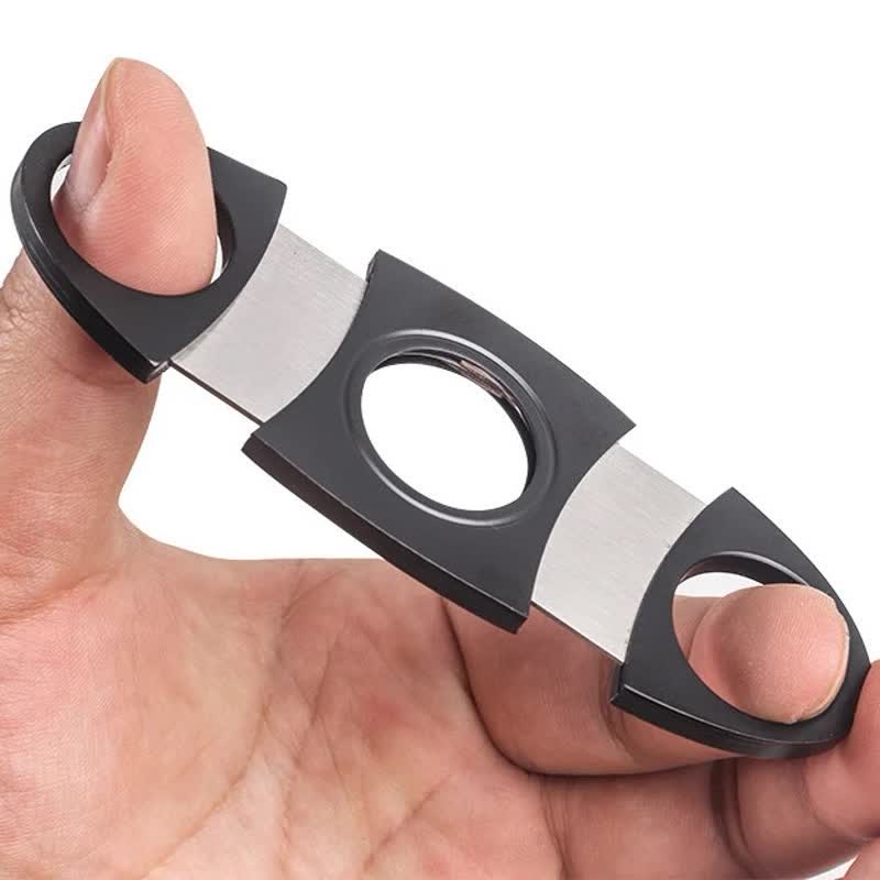Modern Minimalist Stainless Steel Cigar Cutter - Image 4