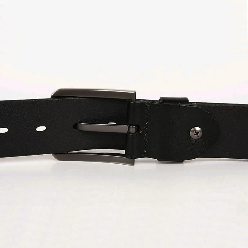 Motorcycle Jeans Heavy Metal Rivet Leather Belt - Image 13
