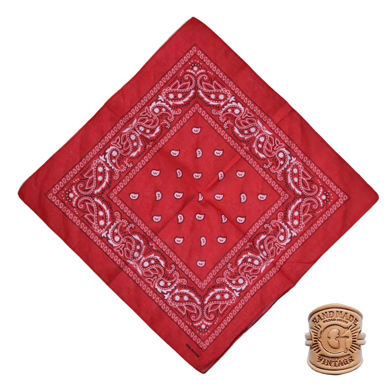 Multi Pattern Retro Pocket Square With Letter Buckle - Image 11