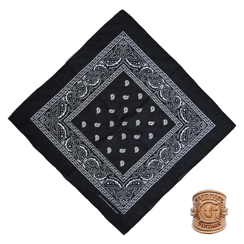 Multi Pattern Retro Pocket Square With Letter Buckle - Image 14
