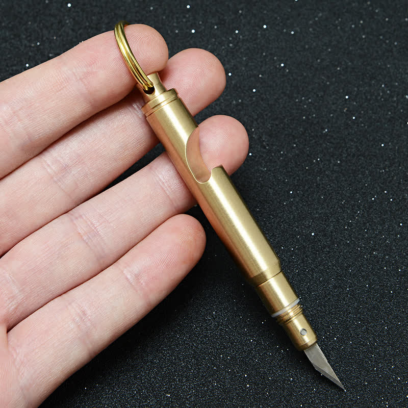 Multifunctional Bottle Opener Hidden Knife Detachable Bullet Keychain - Image 3