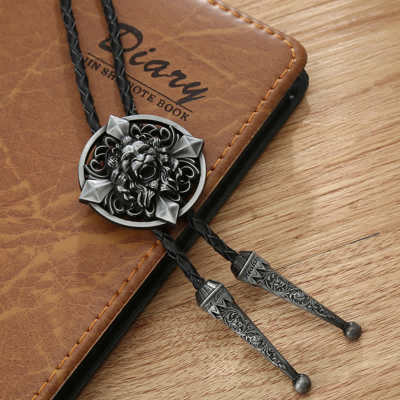 Novelty Animal Shape Howling Lion Bolo Tie - Image 10