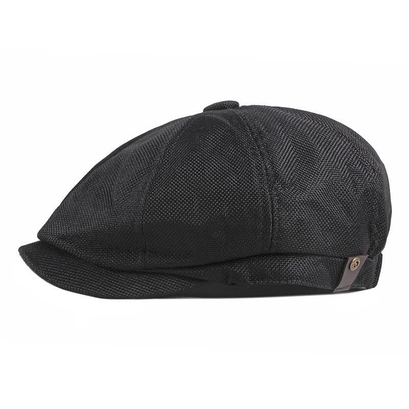 Octagonal Thin Breathable Elastic Band Beret Cap - Image 5