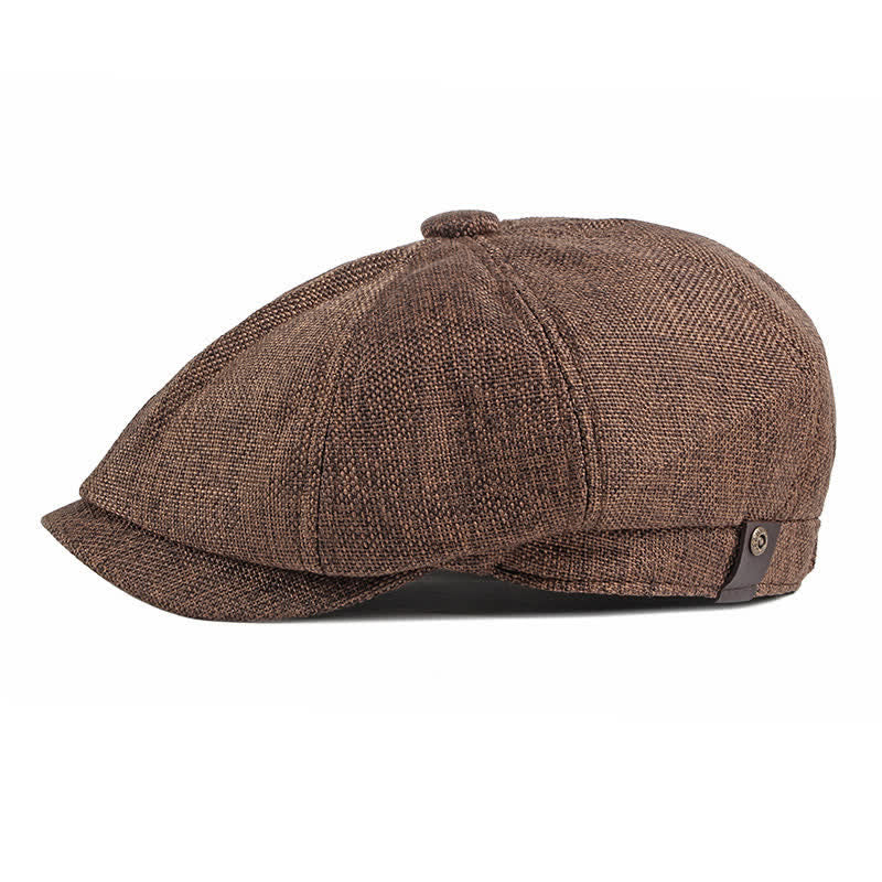 Octagonal Thin Breathable Elastic Band Beret Cap - Image 6