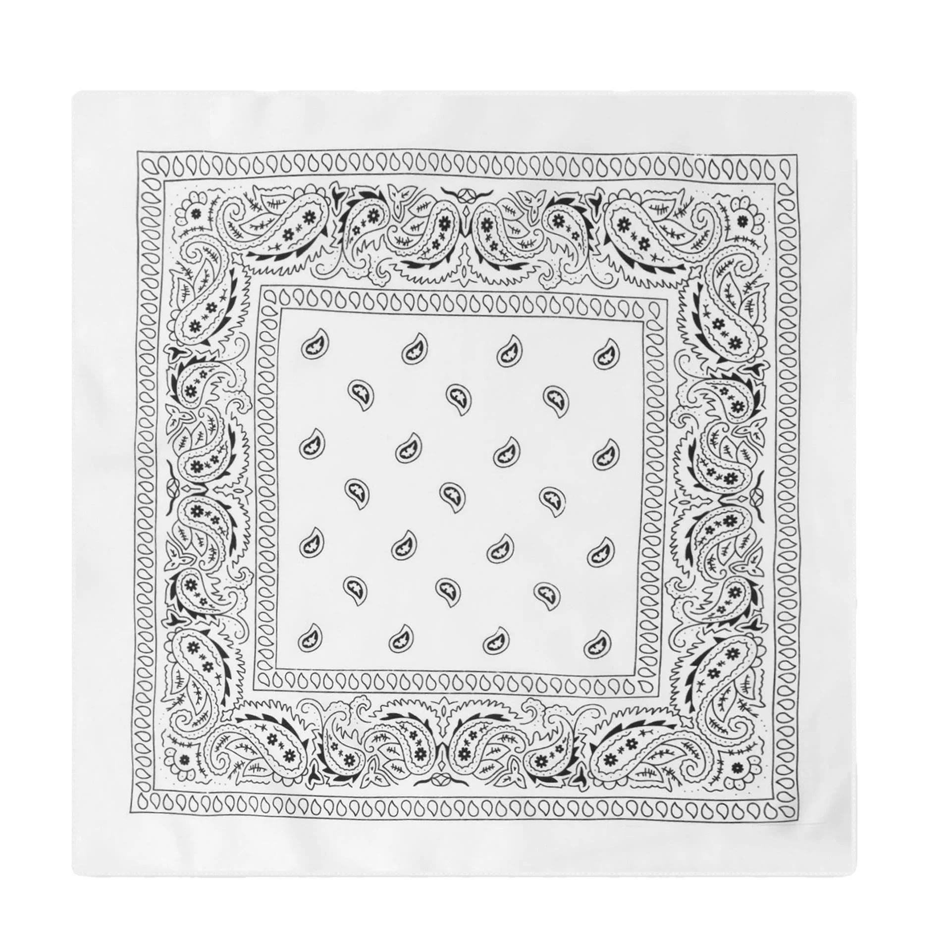 Paisley Cashew Print Pocket Square Brown Sailboat Buckle - Image 11