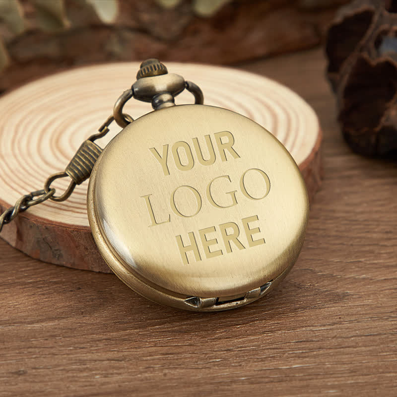 Personalized Engraved Custom Mechanical Pocket Watch