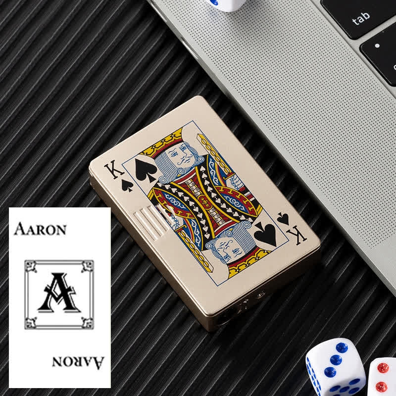 Poker Cards Personalized Custom Back Refillable Butane Lighter - Image 25