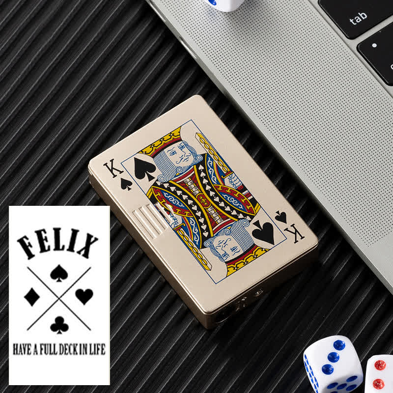 Poker Cards Personalized Custom Back Refillable Butane Lighter - Image 30