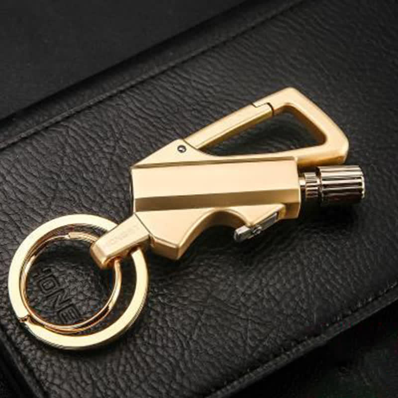 Portable Bottle Opener Keychain Matchstick Refillable Oil Lighter - Image 10