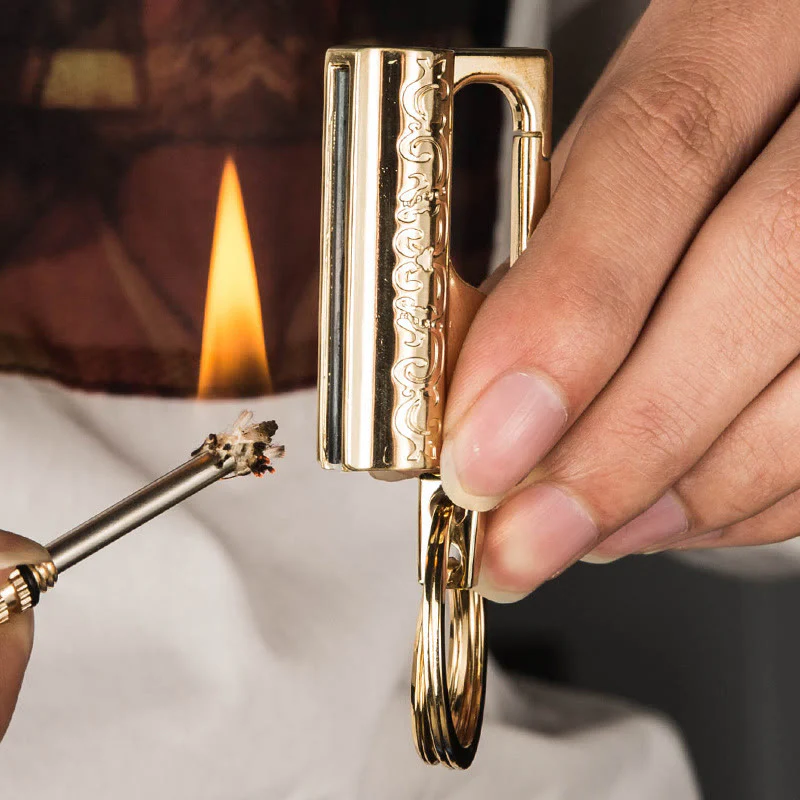 Portable Permanent Match Keychain Kerosene Lighter - Image 2