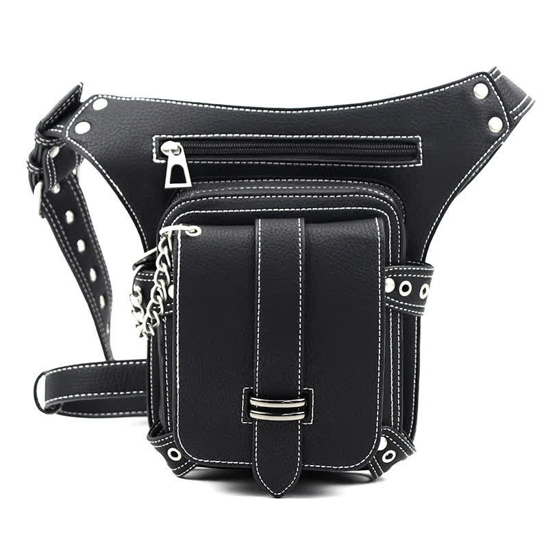 Punk Steampunk Motorcycle Crossbody Waist Leg Bag - Image 7