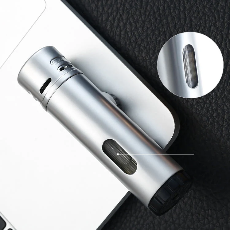 Quad Flame Lighter With Cigar Puncher Four Burner Lighter - Image 7