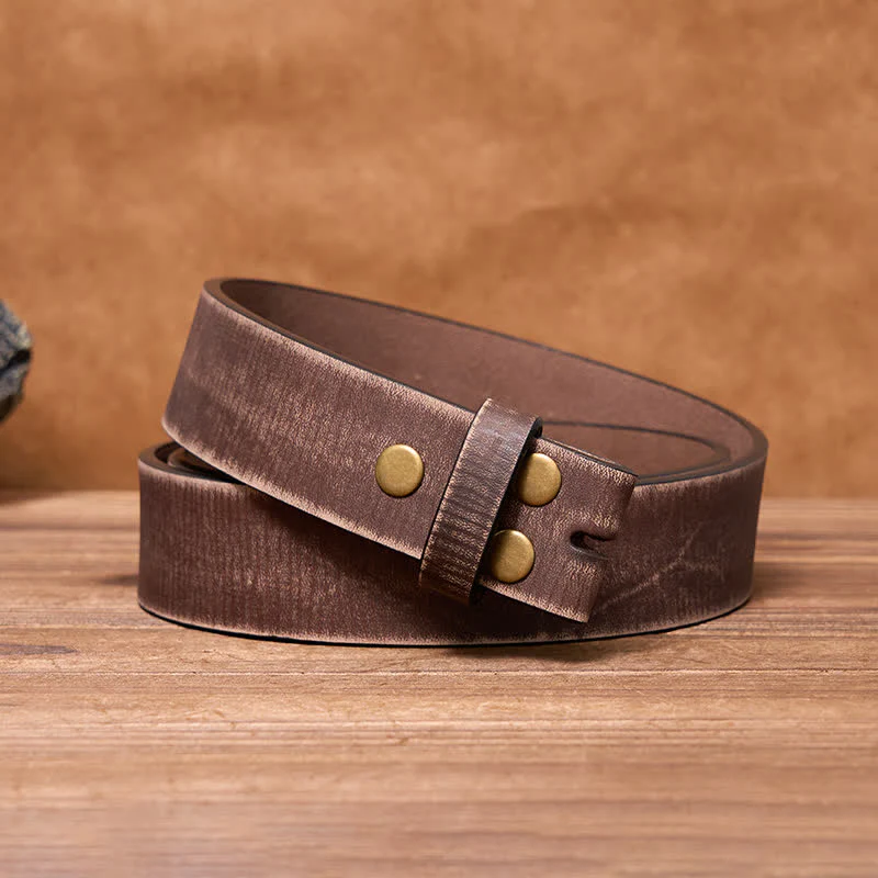 Rectangular Custom Initials DIY Buckle Leather Belt - Image 9