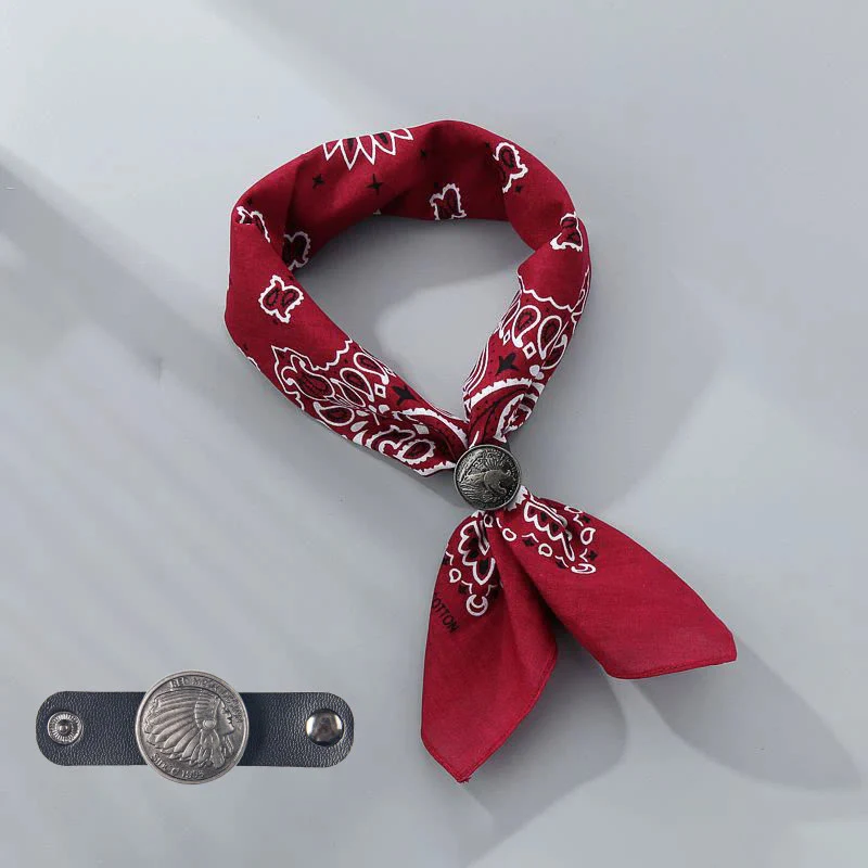 Retro Cashew Print Pocket Square With Coin Buckle - Image 30