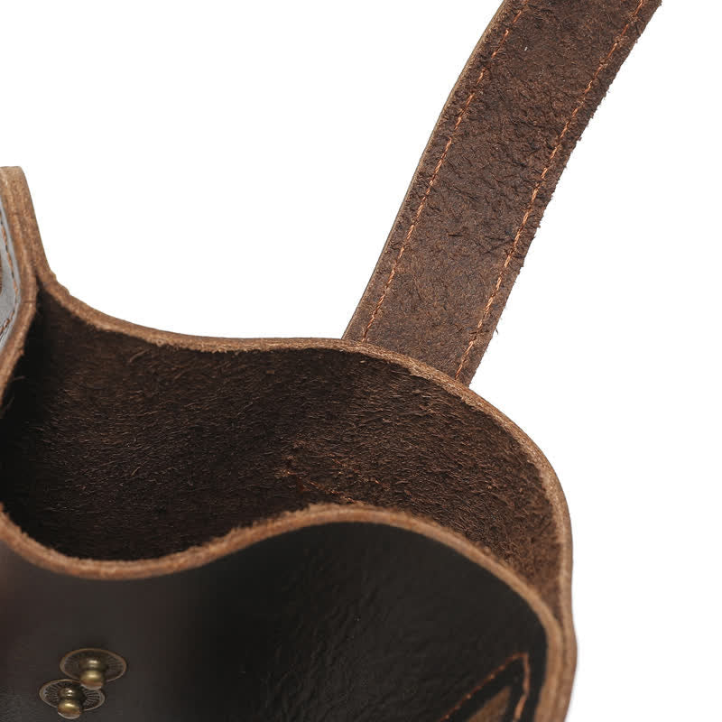 Retro Cell Phone Convenient Carry Leather Belt Bag - Image 13