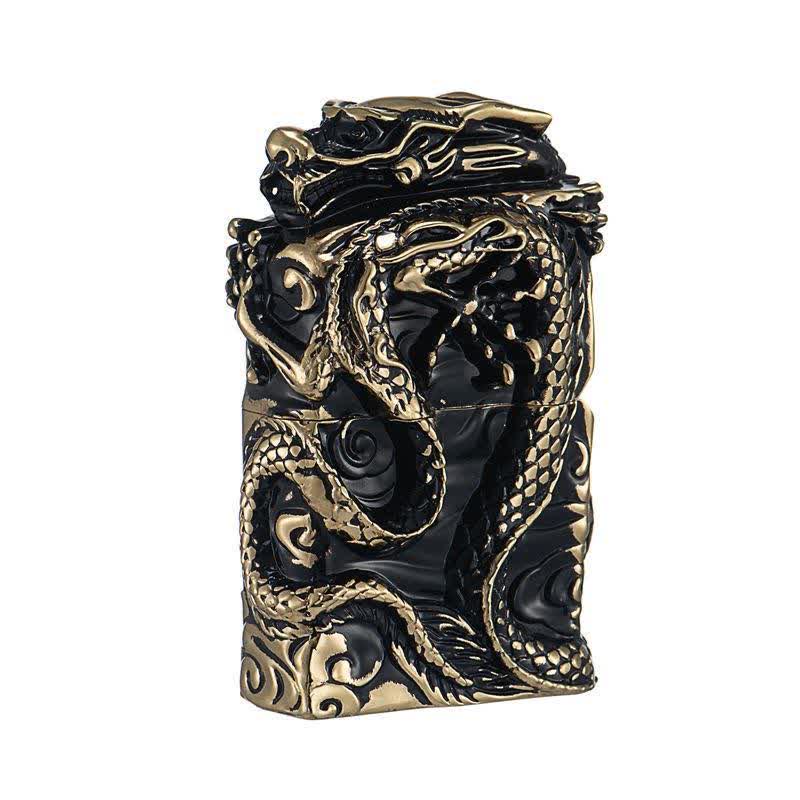 Retro Collection Relief Dragon Refillable Kerosene Lighter - Image 3