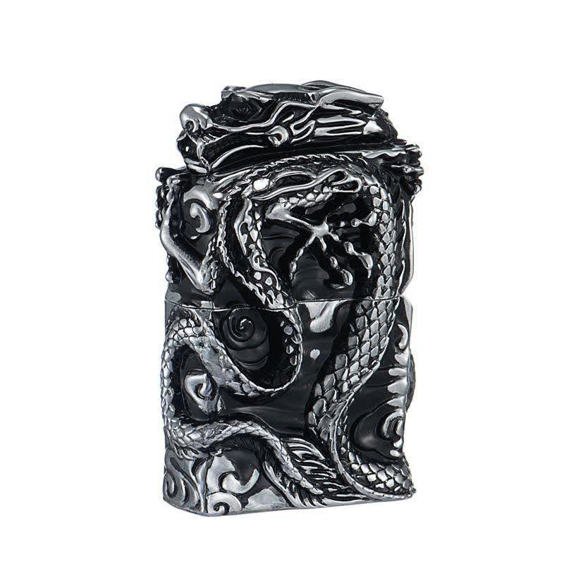 Retro Collection Relief Dragon Refillable Kerosene Lighter - Image 8