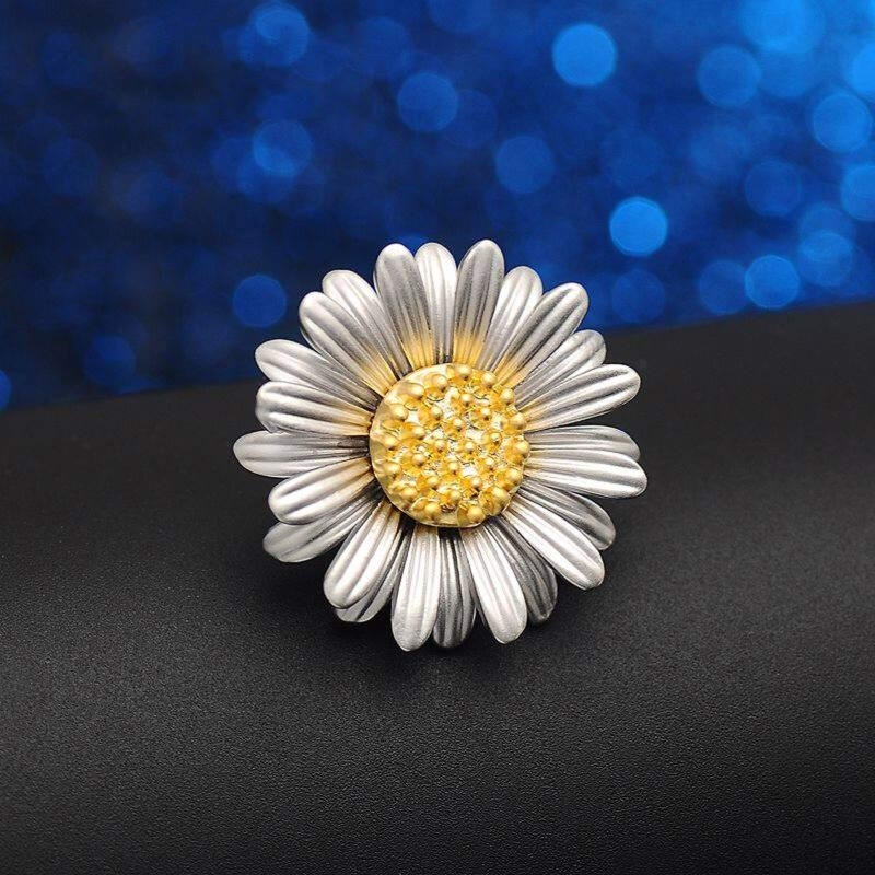 Retro Daisy Brooch Cute Simple Shirt Accessories - Image 2