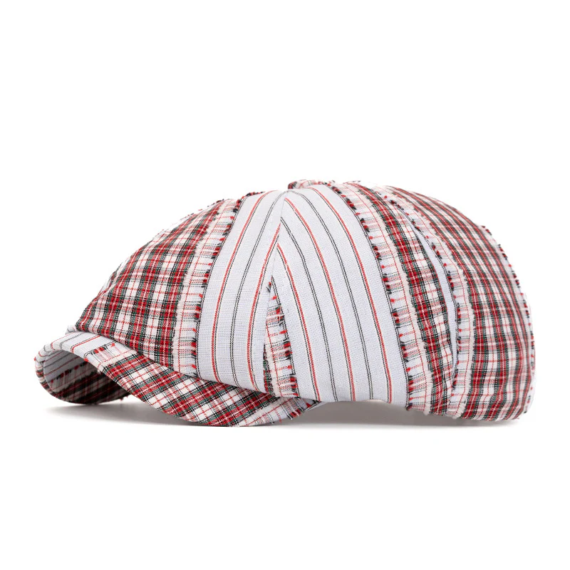Retro Fashion Color Blocked Beret Suitable For Spring And Summer - Image 11