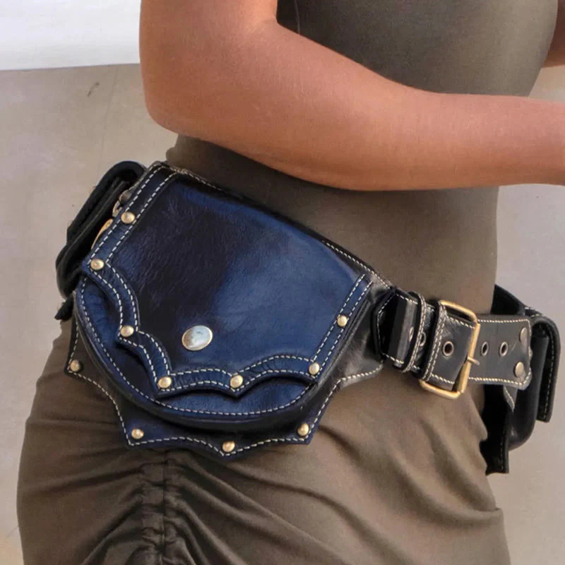 Retro Multi-Pocket Portable Wallet Viking Belt Bag