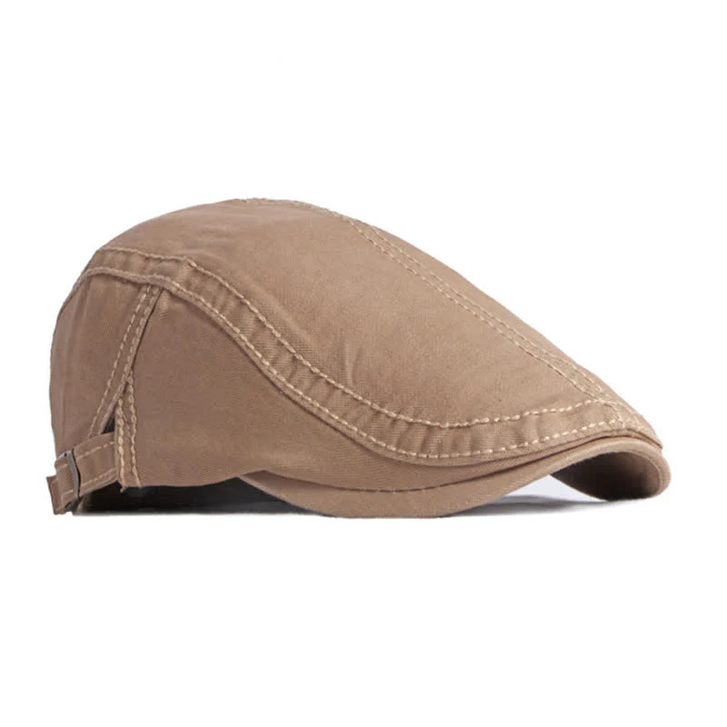 Retro Painter Cotton Beret Flat Cap - Image 6
