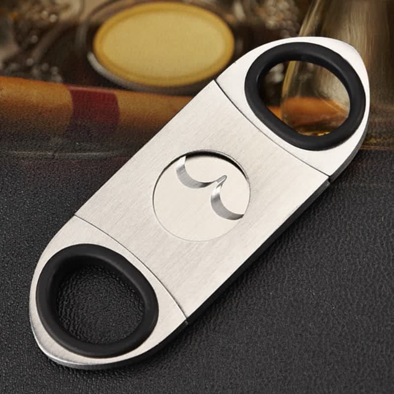 Silver Classic Portable Guillotine Gadget Cigar Cutter - Image 5