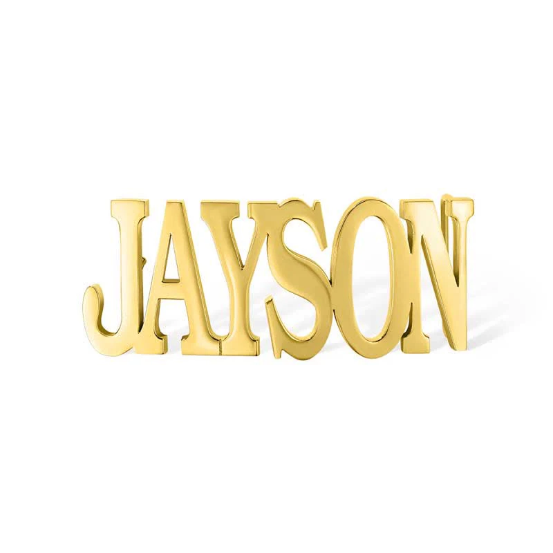Sleek Letter-shape Custom Named DIY Buckle Leather Belt - Image 5