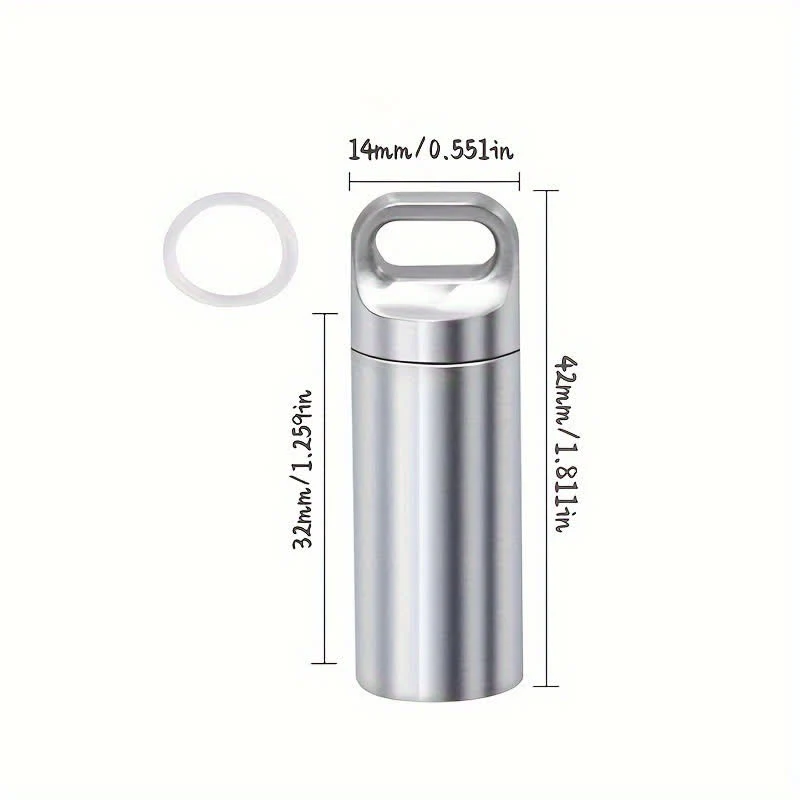 Small Portable Pill Organizer Keychain - Image 12